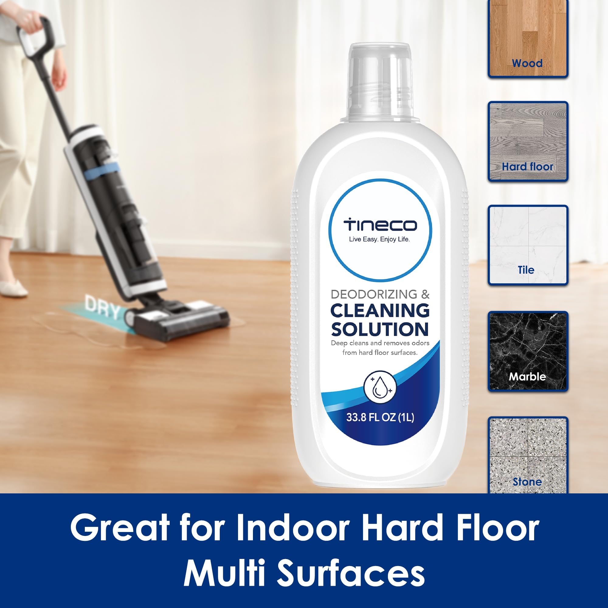 Amazon.com: Tineco Floor Cleaning Solution 1L (33.8 OZ) for i5/i6